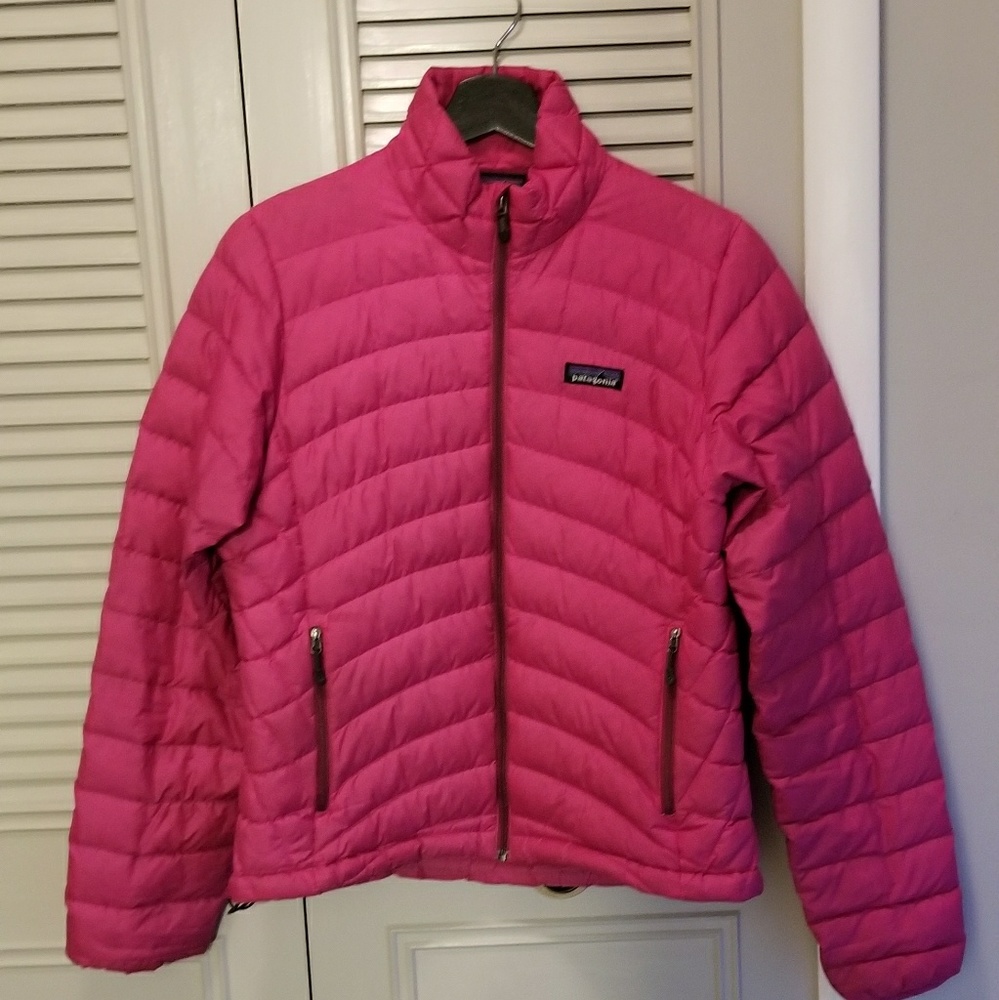 Patagonia down sweater jacket small pink coat